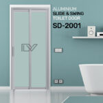SD 2001 Aluminium Slide & Swing Toilet Door