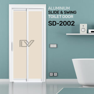 SD 2002 HDB Aluminum Slide & Swing Toilet Door