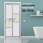 SD 7014 HDB Aluminum Slide & Swing Toilet Door