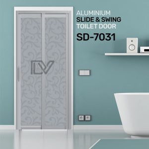 SD 7031 Aluminium Slide & Swing Toilet Door