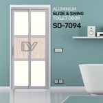 SD 7094 Aluminium Slide & Swing Toilet Door