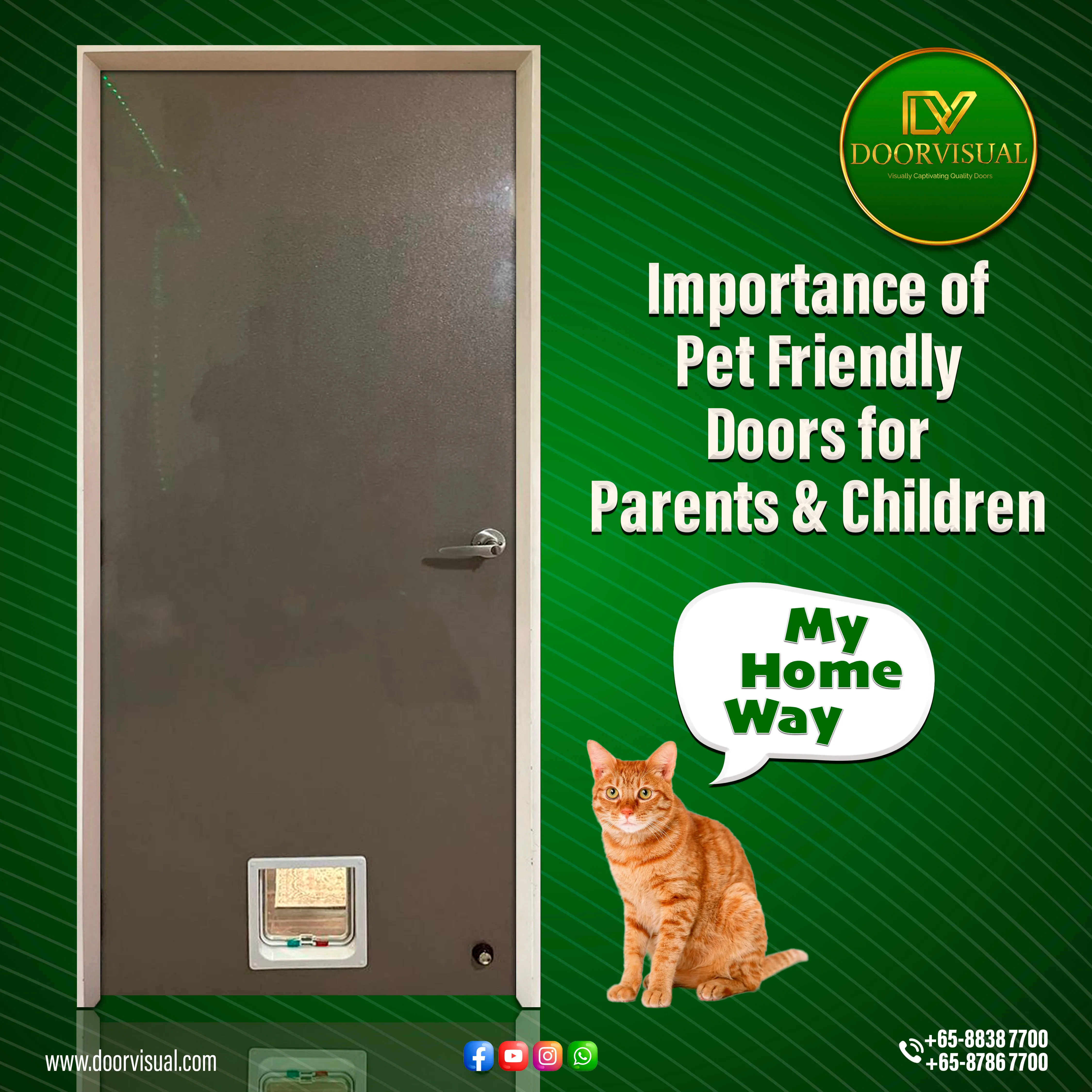 Pet friendly doors & its Importance for parents and children