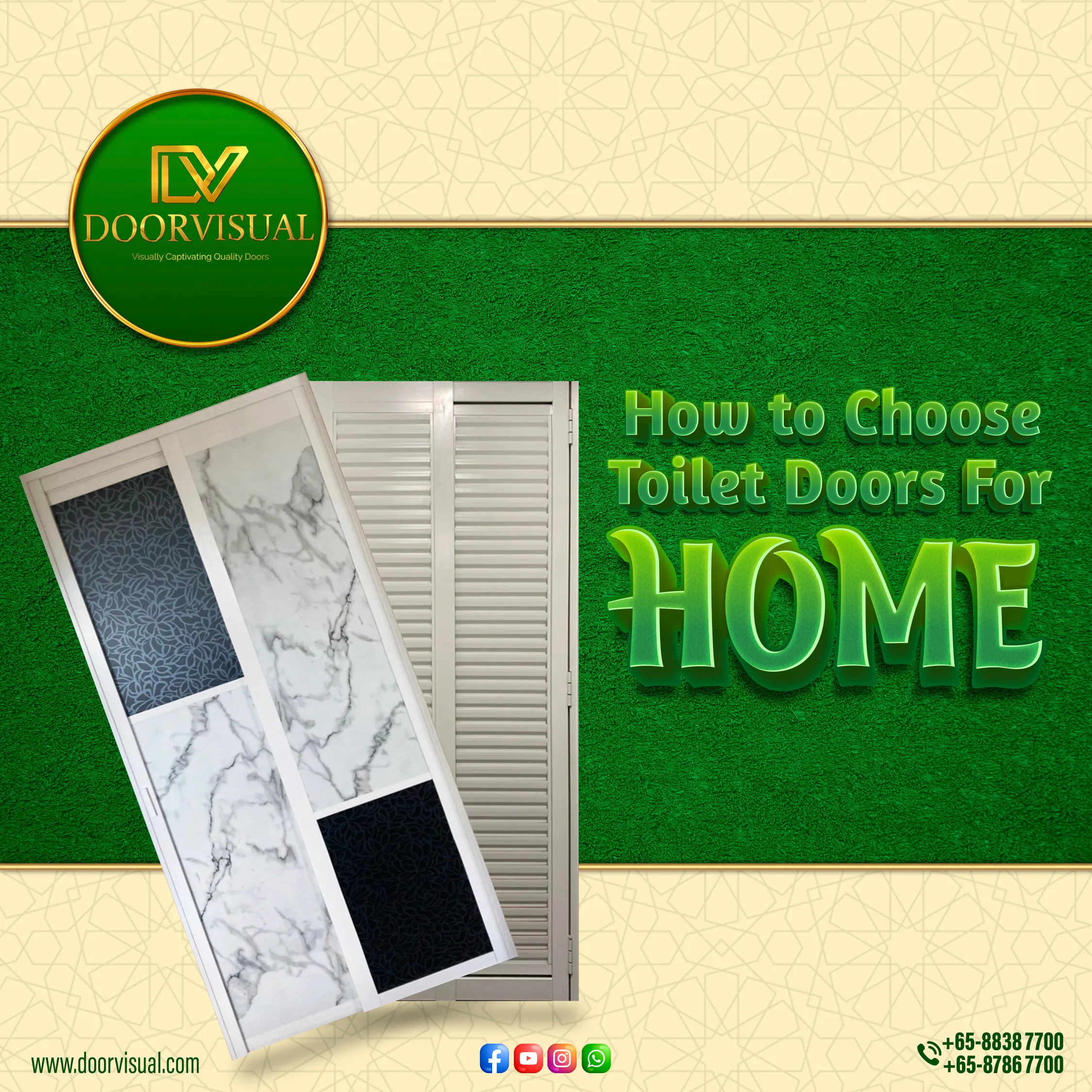 HDB Toilet Door How To Choose Toilet Door For Your Home