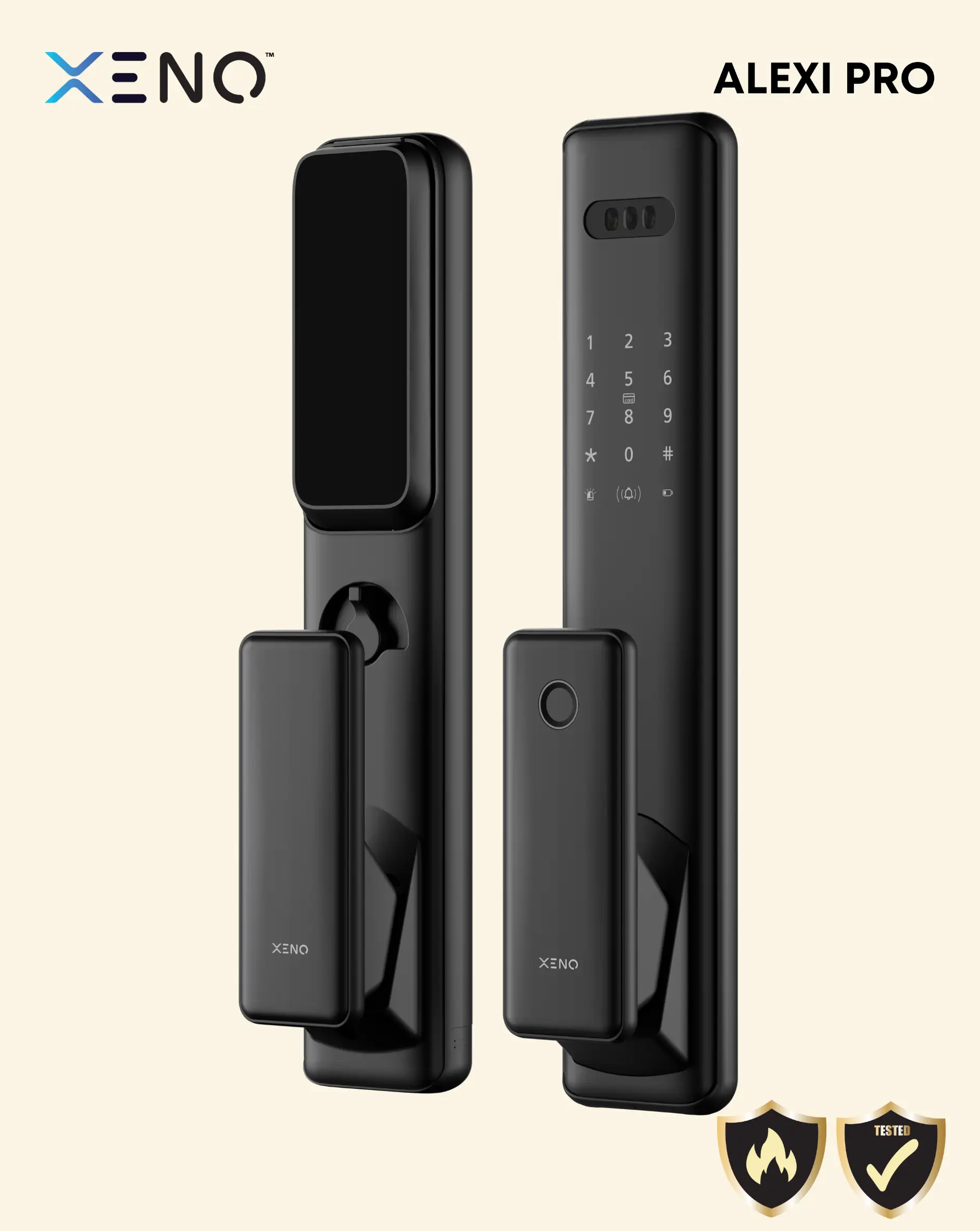 Xeno Alexi Pro Fire Rated Smart Door Lock 2