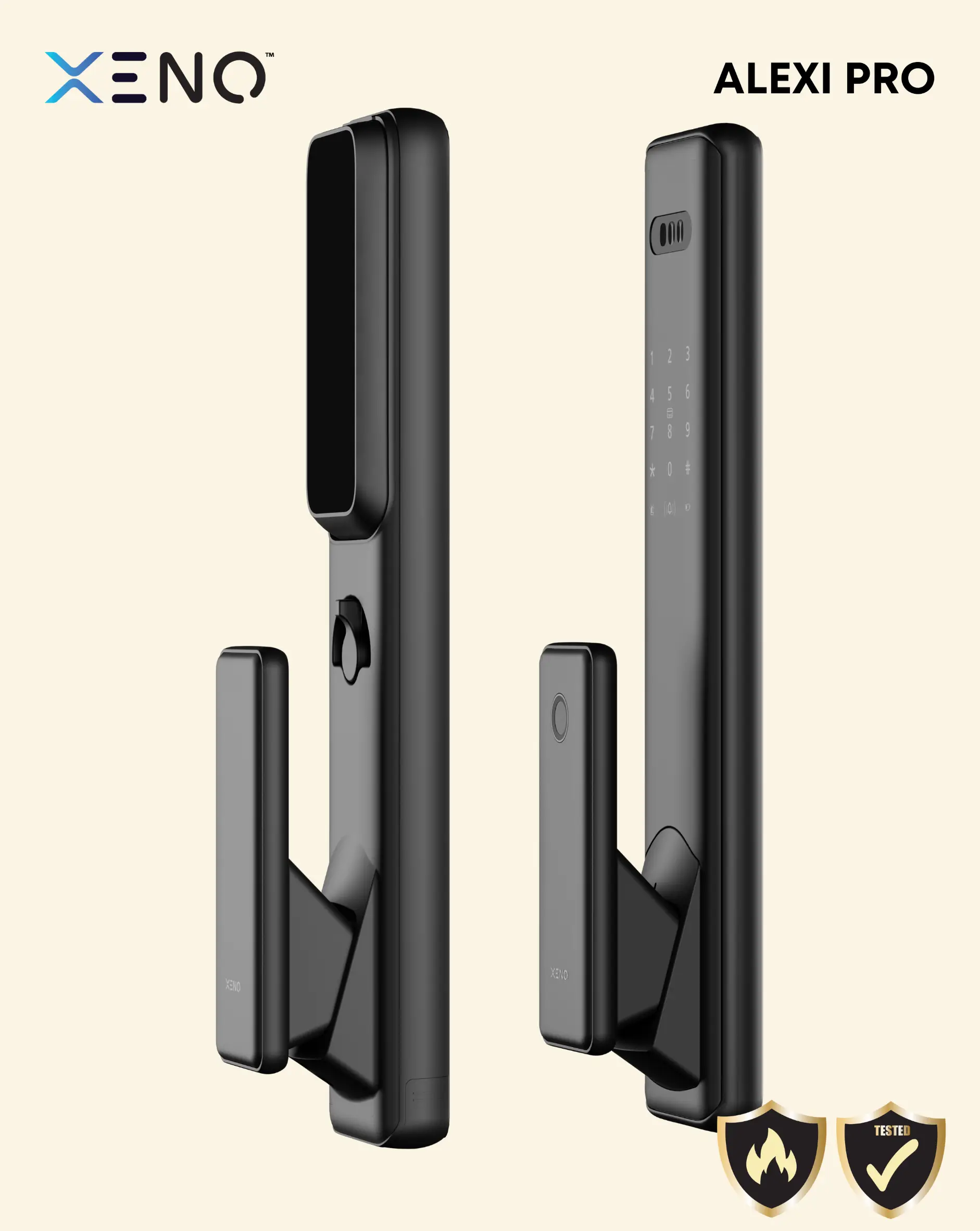 Xeno Alexi Pro Fire Rated Smart Door Lock 4