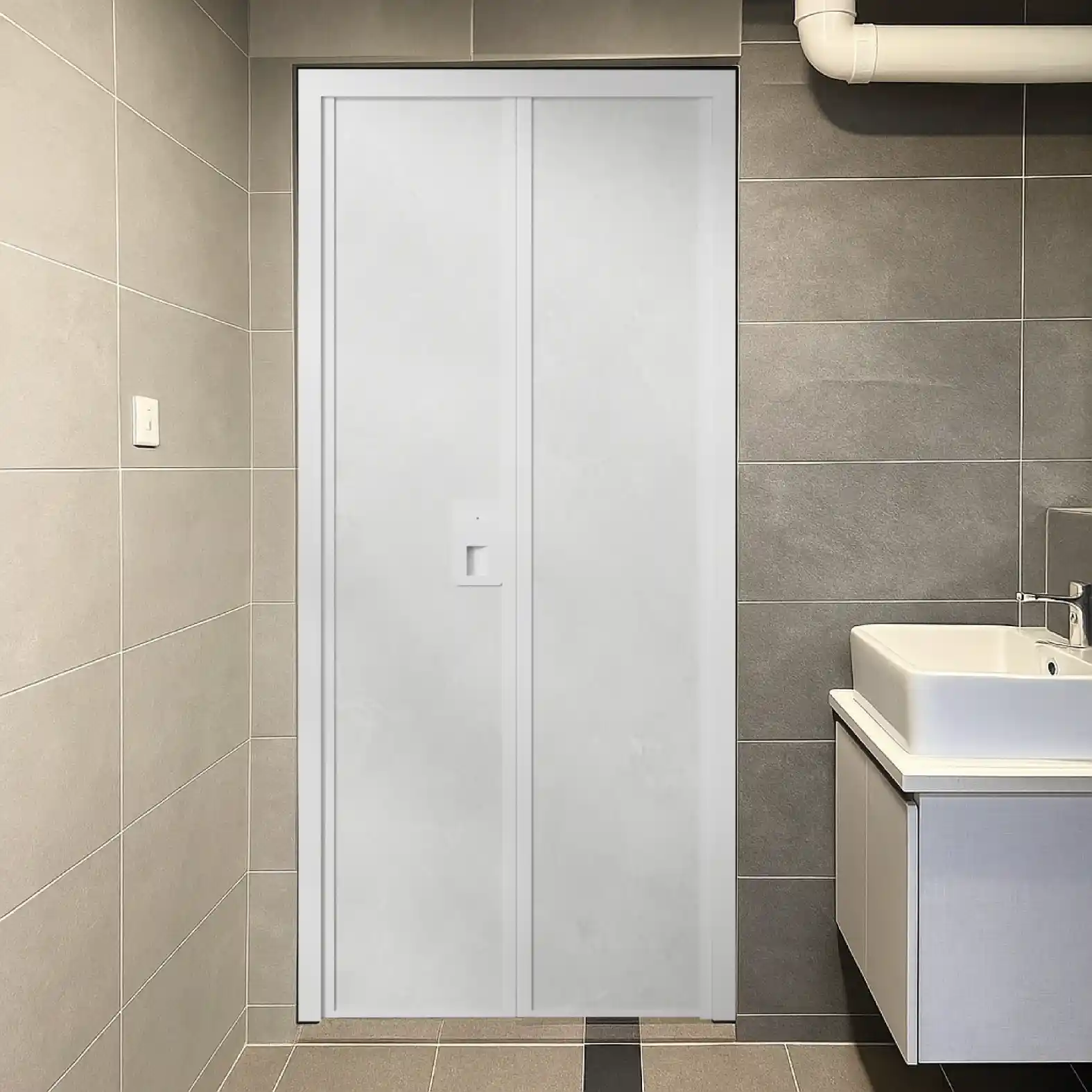 Alulux Aluminium Bi-Fold Toilet Door AF807 Alulux-Aluminium-Bi-Fold-Toilet-Door