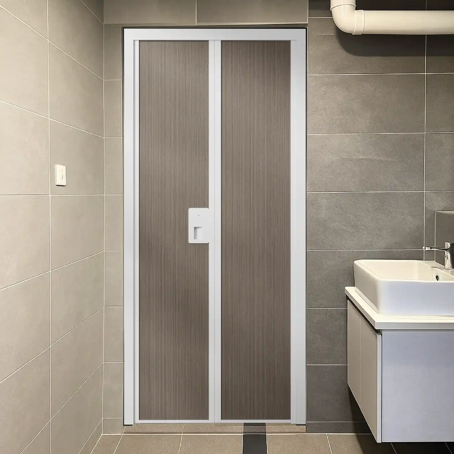 Alulux Aluminium Bi-Fold Toilet Door AF808 Alulux-Aluminium-Bi-Fold-Toilet-Door