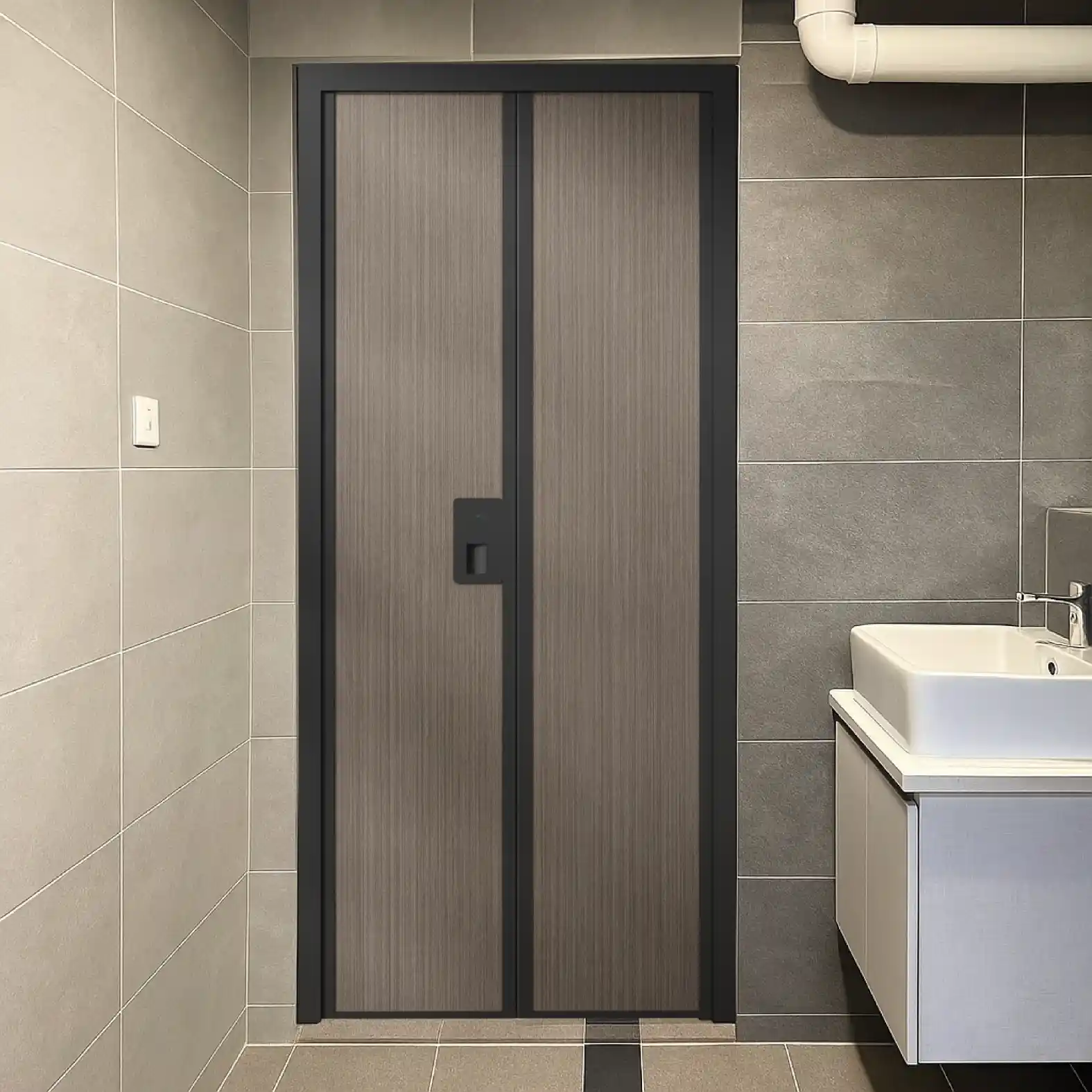 Alulux Aluminium Bi-Fold Toilet Door AF808 Alulux-Aluminium-Bi-Fold-Toilet-Door